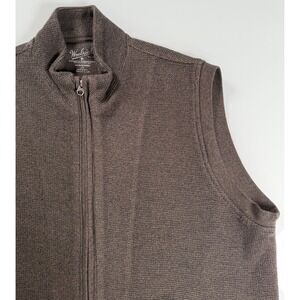 WoolRich Mens LRG Vintage Sleeveless Full Zip 100% Cotton Heavy Weight Vest